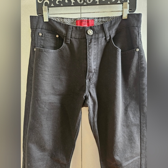 PATRON Cito USA Sleek Black Mens Straight Jeans for Effortless Style Size 32x32 - Picture 2 of 9